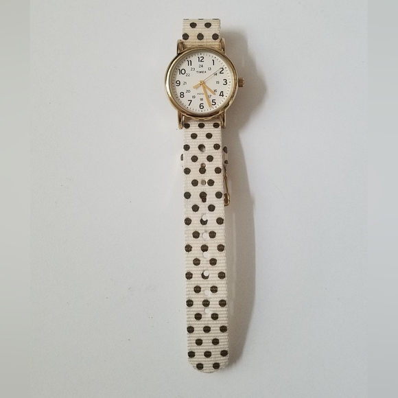 Timex Weekender Womens Polka Dot Slip On Watch - Picture 2 of 7
